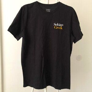 SCHITT$ SCHITTS CREEK MEN’S T-SHIRT SS L BLACK NWOT